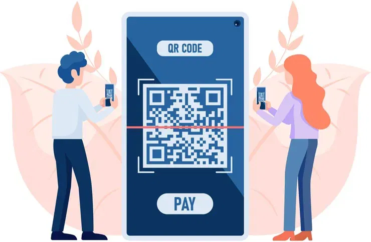 QR code payment - Illustration